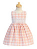 Swea Pea & Lilli M759 Blush Heart Checkered w/ Lace Trim Dress