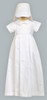 Boys Christening Cotton Weaved Romper w/ Detachable Gown Boys Christening Cotton Weaved Romper w/ Detachable Gown