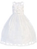 Beaded & Rhinestone Organza Communion Dress