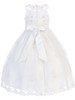 Beaded & Rhinestone Organza Communion Dress