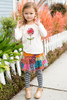 Mimi & Maggie Dark Gray Tranquil Garden Happy Stripe Legging Mimi & Maggie Dark Gray Tranquil Garden Happy Stripe Legging