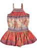 Mimi & Maggie Multicolor Tuscan Village Collection Summer in Tuscany Romper- FINAL SALE Mimi & Maggie Multicolor Tuscan Village Collection Summer in Tuscany Romper- FINAL SALE