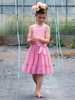 Mim-Pi Light Pink Scoop Tulle Dress w/ Sequin Accents Mim-Pi Light Pink Scoop Tulle Dress w/ Sequin Accents