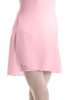 Motionwear Pink Pull-On Wrap Crepe Skirt