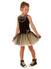 Ooh! La La! Couture Black & Champagne Necklace Dress