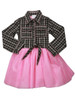 Ooh! La La! Couture Black & White Plaid Button Up Shirt Dress Ooh! La La! Couture Black & White Plaid Button Up Shirt Dress