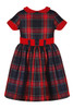 Patachou Girls Woven Plaid Dress w/ Velvet Belt & Collar Patachou Girls Woven Plaid Dress w/ Velvet Belt & Collar