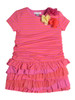 Petit Lem Baby Marmelade Fuchsia Drop Waist Dress