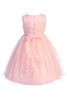 Pink Princess Pink Criss Cross Pleated Tulle Dress w/ Rhinestone Waist