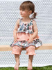 rabbitmoon Charisma Coral Tiered Top rabbitmoon Charisma Coral Tiered Top