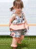 rabbitmoon Charisma Coral Tiered Top rabbitmoon Charisma Coral Tiered Top