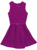 Rare Editions Fuchsia Scuba Dress w/ Lace & Belt Rare Editions Fuchsia Scuba Dress w/ Lace & Belt