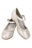 Little Angel DAISY-016 Ivory Low Heel w/ Rhinestone Shoe Little Angel DAISY-016 Ivory Low Heel w/ Rhinestone Shoe