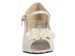 Kids Ivory Peep Toe Dress Shoe w/ Satin Flowers