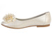 Ivory Kids Flats With Crystal Bead Bow- FINAL SALE Ivory Kids Flats With Crystal Bead Bow- FINAL SALE
