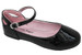 Little Angel BRITT-873D Black Patent Flat w/ Ankle Strap Shoe Little Angel BRITT-873D Black Patent Flat w/ Ankle Strap Shoe