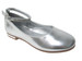 Girls Silver Dress Shoe w/ Rhinestone Strap Girls Silver Dress Shoe w/ Rhinestone Strap