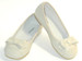L'Amour Patent Cream Ballet Bow Flat