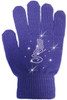 ChloeNoel GV22C Purple Solid Skate Glove w/ Skate Crystals ChloeNoel GV22C Purple Solid Skate Glove w/ Skate Crystals