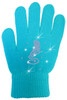 ChloeNoel GV22C Turquoise Solid Skate Glove w/ Skate Crystals ChloeNoel GV22C Turquoise Solid Skate Glove w/ Skate Crystals