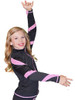 ChloeNoel Black/Pink Spiral Skate Jacket w/ Swarovski Crystals