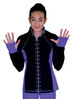 ChloeNoel Elite Swarovski Crystal Design Periwinkle Contrast Jacket w/ Pockets & Thumb Holes ChloeNoel Elite Swarovski Crystal Design Periwinkle Contrast Jacket w/ Pockets & Thumb Holes