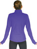 Periwinkle ChloeNoel Solid Fleece Jacket w/ Thumb Holes
