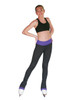 ChloeNoel Periwinkle Elite 3 inch Waist Band Pant w/ Color Cuffs & Front Pocket ChloeNoel Periwinkle Elite 3 inch Waist Band Pant w/ Color Cuffs & Front Pocket