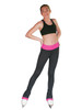 ChloeNoel Fuchsia Elite 3 inch Waist Band Pant w/ Crystals & Front Pocket ChloeNoel Fuchsia Elite 3 inch Waist Band Pant w/ Crystals & Front Pocket
