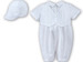 White Sarah Louise Christening Romper & Hat