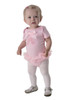 Popatu Pink Ruffle Ballet Shoes Bodysuit