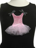 Black Dress Tank Top w/Pink Dance Tulle Dress Design