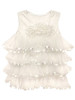 Popatu Cream Ruffle Dress- FINAL SALE