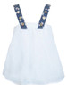 SaraSara Baby Sara Dotted Swiss Tunic w/ Rosettes SaraSara Baby Sara Dotted Swiss Tunic w/ Rosettes