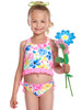 Hula Star Tea Time Pink/Multi Flower Print Tankini 2PC Hula Star Tea Time Pink/Multi Flower Print Tankini 2PC