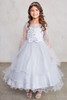 Tip Top 5798 Silver Glitter Mesh & Tulle Dress Tip Top 5798 Silver Glitter Mesh & Tulle Dress
