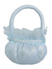 Blue Lace Satin Flower Basket