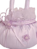 Lilac Lace Satin Flower Basket Lilac Lace Satin Flower Basket