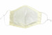 Embroidered Flower Girl 100%  Ivory 2-Ply Cotton Face Shaped Mask
