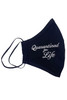 Quarantine For Life Black 100% Cotton Face Shaped Mask Quarantine For Life Black 100% Cotton Face Shaped Mask