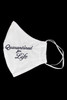 Quarantine For Life White 100% Cotton Face Shaped Mask