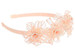 Peach Headband w/ Rosebuds Peach Headband w/ Rosebuds