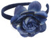 Navy Headband w/ Large Rose Navy Headband w/ Large Rose