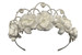 Swea Pea & Lilli UL8214 Ivory Floral & Beaded Head Wreath Swea Pea & Lilli UL8214 Ivory Floral & Beaded Head Wreath