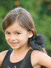 Black Organza Bow Hair Clip