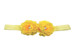 Yellow Mini Peonies Elastic Headband Yellow Mini Peonies Elastic Headband