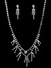 Rhinestone Necklace & Earrings Set