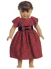 Swea Pea & Lilli Red Plaid 18" Doll Dress