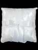 White Criss-Cross Ring Bearer Pillow White Criss-Cross Ring Bearer Pillow