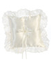 Satin W/ Lace Ivory Trim Ring Bearer Pillow